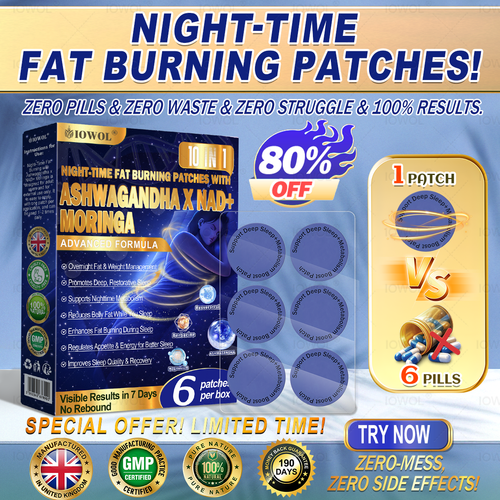 🔥 Want faster results? Add this 80% OFF to accelerate your progress. IOWOL® NIGHT-TIME FAT BURNING PATCHES! ZERO PILLS & ZERO WASTE & ZERO STRUGGLE & 100% RESULTS.